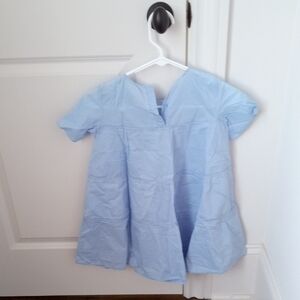 Light Blue Short Sleeve Dress
